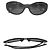 Occhiali da sole neri con logo monogramma Fendi FS 5147 Nero - vista 8