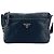 Borsa a tracolla incrociata in nylon nero con logo Prada Sport - vista 2