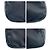 Borsa a tracolla incrociata in nylon nero con logo Prada Sport - vista 6