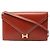 Clutch Lydie in vitello box marrone di Hermès