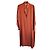 Autre Marque Seidenhemdkleid in Orange