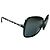 CHANEL Nuevas Gafas Negras Cuadradas con Cadena Negro