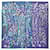 Hermès Foulard en soie Hermes Carre 90 Do Re Boucles Bleu  ref.2088559