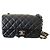 Timeless Chanel Mini borsa classica nera in agnello Nero
