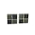 Gemelli Damier Louis Vuitton Nero Argento Argento
