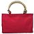 PRADA Borsa a mano in nylon rosa Auth 109805 - vista 2
