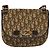 Borsa a spalla in tela Trotter Christian Dior marrone oro Auth BD172 D'oro - vista 2