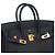 Hermès Sac HERMES Birkin 25 en Cuir Noir - 102568 - vue 7