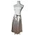 Vintage Courreges Paris Perlenrock 38/M Silber