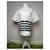 Acne Studios Summer Shirt White Navy Striped 52/L Cotton  ref.2089031