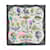 Hermès 1994 Square Scarf 90 The Follies of Heaven Dark Gray Silk Scarf Hermes Grey  ref.2089131