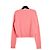 Miu Miu 2015 Herz Crop Pullover FR38 Herzen Offene Strickart Rosa Kaschmir UK10 US8 Pink - Ansicht 4