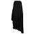 Falda midi asimétrica Max Mara en viscosa negra Negro - vista 2