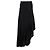Falda midi asimétrica Max Mara en viscosa negra Negro - vista 6