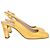 Timeless Chanel CC Slingback Pumps aus gelbem Lackleder