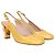 Timeless Chanel CC Slingback Pumps aus gelbem Lackleder - Ansicht 4