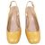 Timeless Chanel CC Slingback Pumps aus gelbem Lackleder - Ansicht 5