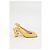 Timeless Chanel CC Slingback Pumps aus gelbem Lackleder - Ansicht 9