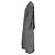 Off White Off-White Herringbone Midi Coat in Grey Wool - view 2