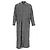 Off White Off-White Herringbone Midi Coat in Grey Wool - view 6