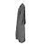 Off White Off-White Herringbone Midi Coat in Grey Wool - view 7