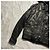 Neil Barrett Lederjacke mit Kapuze Schwarz - Ansicht 3