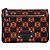 Pochette Loewe Anagram Nera e Arancione in Pelle Nero