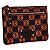 Pochette Loewe Anagram Nera e Arancione in Pelle Nero - vista 2