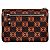 Pochette Loewe Anagram Nera e Arancione in Pelle Nero - vista 3