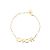 Bracciale charm placcato oro Christian Dior D'oro