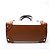 Borsa Céline Luggage Mini in pelle bianca e marrone scuro Bianco - vista 4