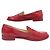 SCARPE CHANEL MOCASSINI G30708 LOGO CC TIMELESS PELLE LUCIDA 40.5 Rosso - vista 2