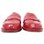 SCARPE CHANEL MOCASSINI G30708 LOGO CC TIMELESS PELLE LUCIDA 40.5 Rosso - vista 4