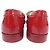 SCARPE CHANEL MOCASSINI G30708 LOGO CC TIMELESS PELLE LUCIDA 40.5 Rosso - vista 5