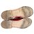 SCARPE CHANEL MOCASSINI G30708 LOGO CC TIMELESS PELLE LUCIDA 40.5 Rosso - vista 6