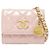 Wallet On Chain Cartera Chanel Con Cadena Rosa
