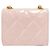 Wallet On Chain Cartera Chanel Con Cadena Rosa - vista 2