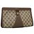 GUCCI GG Supreme Web Sherry Line Clutch Bag PVC Beige Rosso 156 01 033 Auth MY044 Verde
