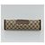 GUCCI GG Supreme Web Sherry Line Clutch Bag PVC Beige Rosso 156 01 033 Auth MY044 Verde - vista 6
