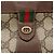 GUCCI GG Supreme Web Sherry Line Clutch Bag PVC Beige Rosso 156 01 033 Auth MY044 Verde - vista 8