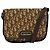 Borsa a spalla in tela Trotter Christian Dior marrone oro Auth KD090 D'oro