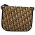 Borsa a spalla in tela Trotter Christian Dior marrone oro Auth KD090 D'oro - vista 2