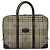 Autre Marque Burberrys Nova Check Aktentasche aus PVC-Leder grau Auth 115156 - Ansicht 13