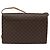 Céline Borsa a spalla in tela Macadam CELINE PVC oro marrone Auth 115119 D'oro - vista 2