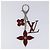 LOUIS VUITTON Epi Bijusac Fleur Deux Charm metallo Rosso M65224 LV Auth EC029 - vista 2