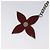 LOUIS VUITTON Epi Bijusac Fleur Deux Charm metallo Rosso M65224 LV Auth EC029 - vista 4