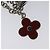 LOUIS VUITTON Epi Bijusac Fleur Deux Charm metallo Rosso M65224 LV Auth EC029 - vista 6