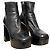 Botas de plataforma Miu Miu Negro - vista 2