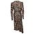 Vestido midi de leopardo Paco Rabanne x H&M Castaño Negro - vista 2