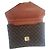 Vintage leather and canvas Louis Vuitton briefcase Brown